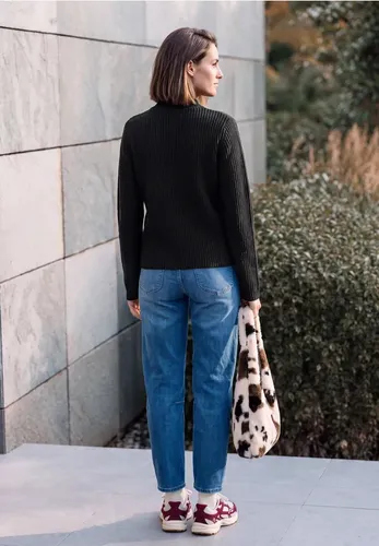 Pullover mit Turtle Neck und Zopfdetail - cecil - Modalova