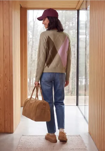 Pullover mit Rundhals und Argyle-Muster - cecil - Modalova