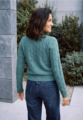 Pullover mit Turtle Neck und Zopfmuster - cecil - Modalova