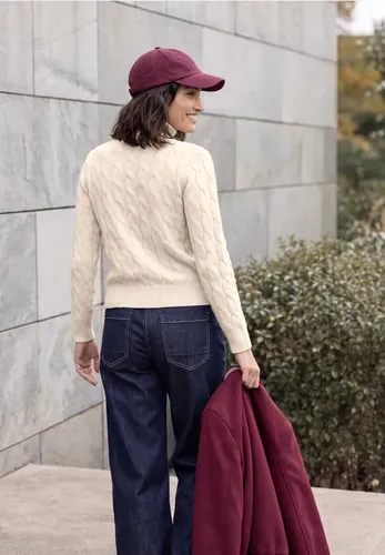 Pullover mit Turtle Neck und Zopfmuster - cecil - Modalova