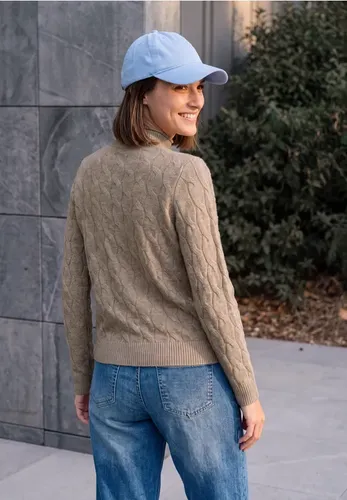 Pullover mit Turtle Neck und Zopfmuster - cecil - Modalova