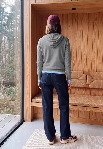 Pullover in Unifarbe mit Kapuze - cecil - Modalova