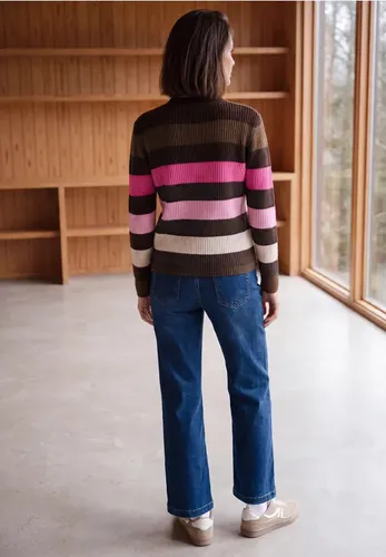 Pullover mit Turtle Neck und Streifen - cecil - Modalova