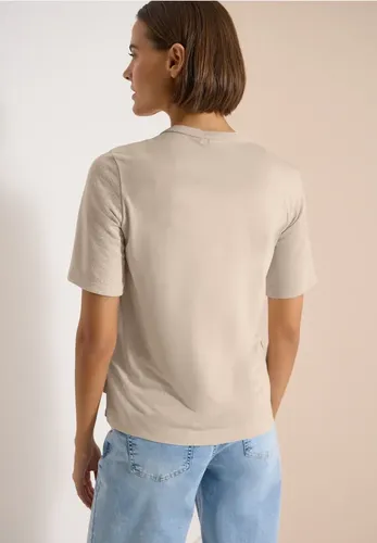 Kurzarm Bluse mit Split Neck und Bändern - cecil - Modalova
