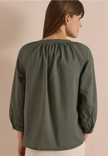 Arm Bluse mit Split Neck in Unifarbe - cecil - Modalova