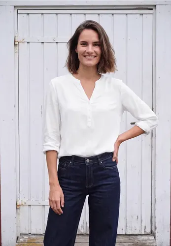 CECIL Langarm Tunika mit Split Neck - cecil - Modalova