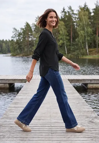 CECIL Langarm Tunika mit Split Neck - cecil - Modalova