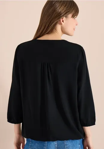 Arm Bluse mit Split Neck und Bändern - cecil - Modalova