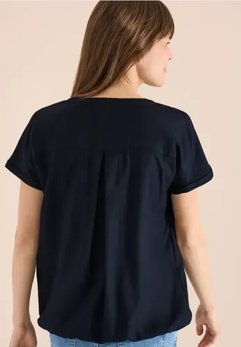 CECIL Kurzarm Bluse mit Split Neck - cecil - Modalova