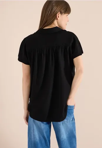 Basic Bluse mit Hemdkragen in Unifarbe - cecil - Modalova