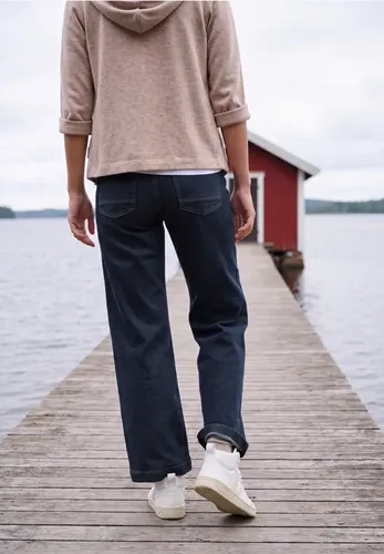 Wide Leg Jeans mit Patch-Pockets - cecil - Modalova
