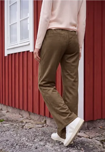 Wide Leg Hose im Wildleder-Look - cecil - Modalova