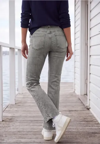 High Waist Bootcut Jeans im Slim Fit - cecil - Modalova