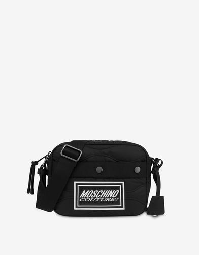 Italic Logo Nylon Messenger Bag - Moschino - Modalova