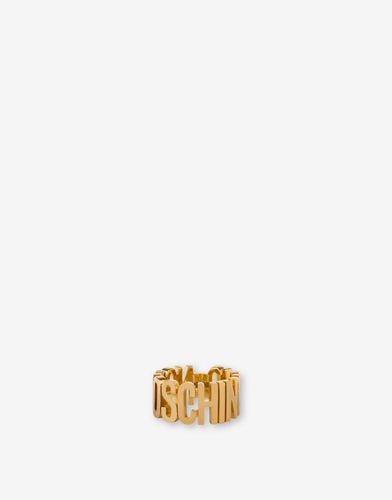 Mini Lettering Logo Ring - Moschino - Modalova