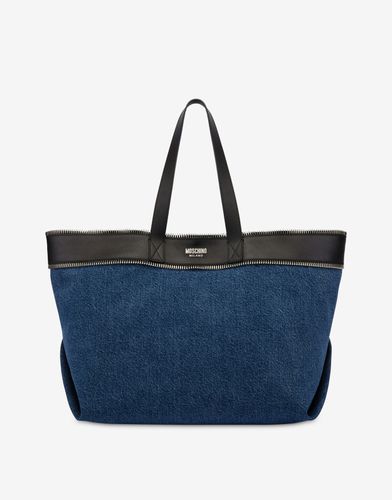 Moschino Rider Denim Shopper - Moschino - Modalova