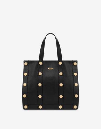 Snap Buttons Small Shopper - Moschino - Modalova