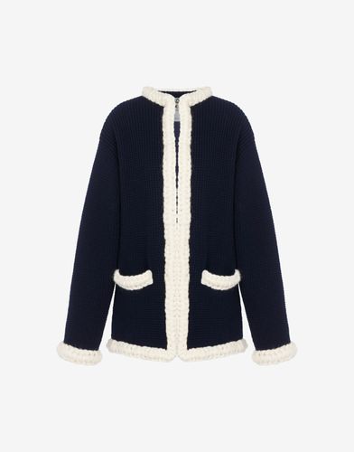 Jacket In Superfine Lambswool - Moschino - Modalova