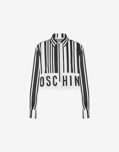 Shirt With Barcode Print - Moschino - Modalova