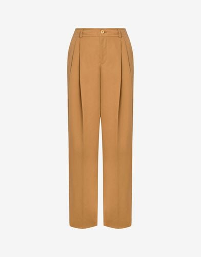 Trousers With Pleats - Moschino - Modalova