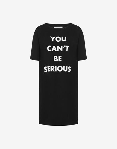 You Can't Be Serious Dress - Moschino - Modalova