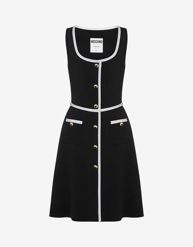 Gold Heart Buttons Dress - Moschino - Modalova