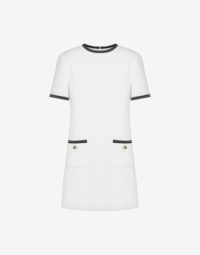 Gold Heart Buttons Short-sleeved Dress - Moschino - Modalova