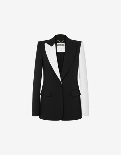 Black And White Jacket - Moschino - Modalova