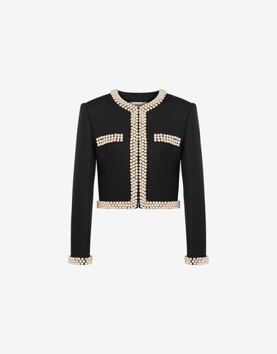 Archive Capsule Jacket With Pearls - Moschino - Modalova