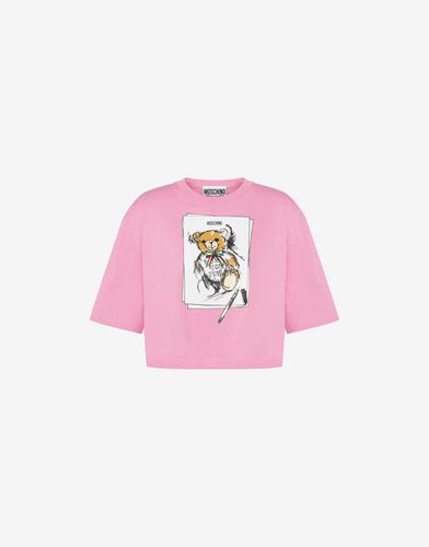 Moschino Teddy Bear Cropped T-shirt - Moschino - Modalova