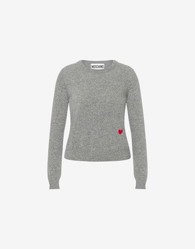 Red Heart Wool And Cashmere Jumper - Moschino - Modalova