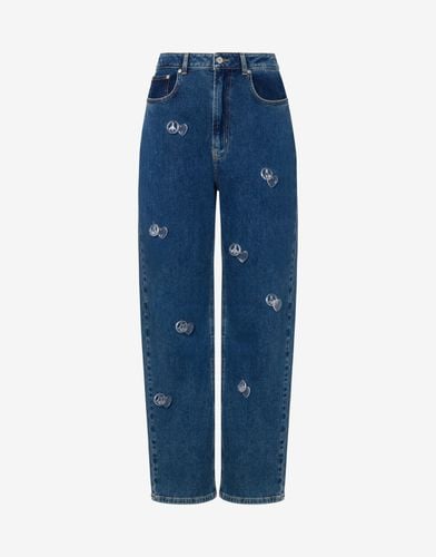 Symbols Charms Trousers - Moschino Jeans - Modalova