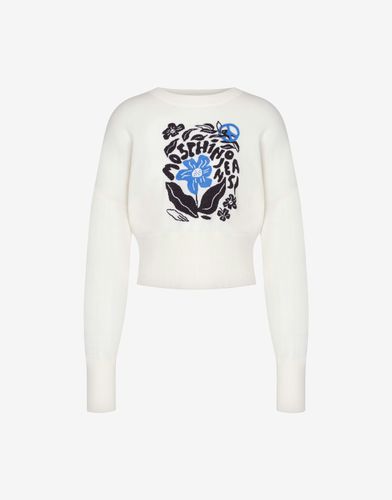 Peace & Love Jumper - Moschino Jeans - Modalova