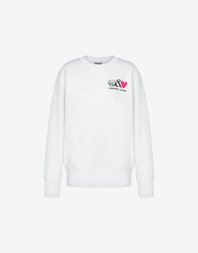 Peace & Love Cotton Sweatshirt - Moschino Jeans - Modalova