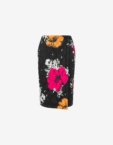 Flower Print Wrap Skirt - Moschino Jeans - Modalova