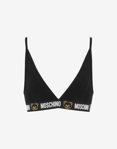 Stretch Jersey Bra With Teddy Elastic Band - Moschino - Modalova