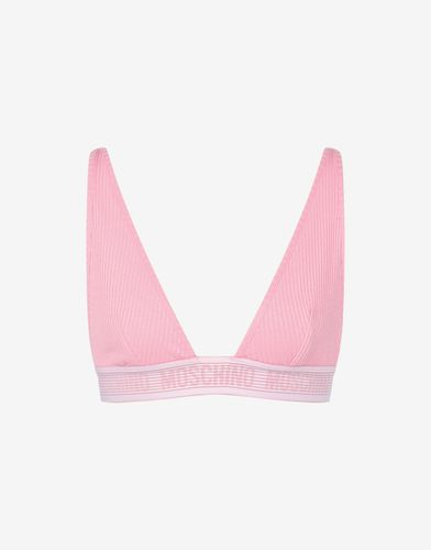 Jersey Bra Ribbed Elastic Band - Moschino - Modalova