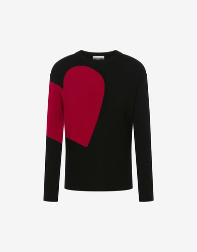 Heart Graphic Jumper - Moschino - Modalova