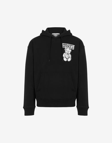 Drawn Teddy Bear Hoodie - Moschino - Modalova