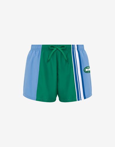 Oval Patch Swim Trunks - Moschino - Modalova