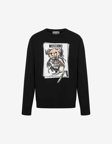 Cotton Pullover Teddy Bear - Moschino - Modalova