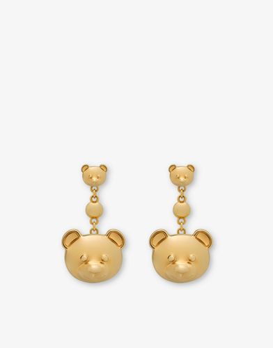 Teddy Bear Drop Earrings - Moschino - Modalova