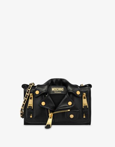 Micro Biker Bag - Moschino - Modalova