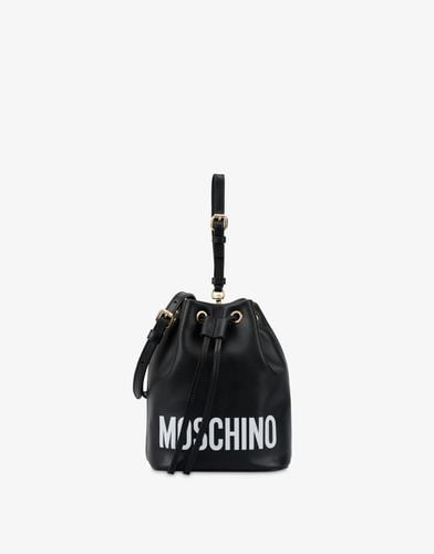 Print Logo Bucket Bag - Moschino - Modalova