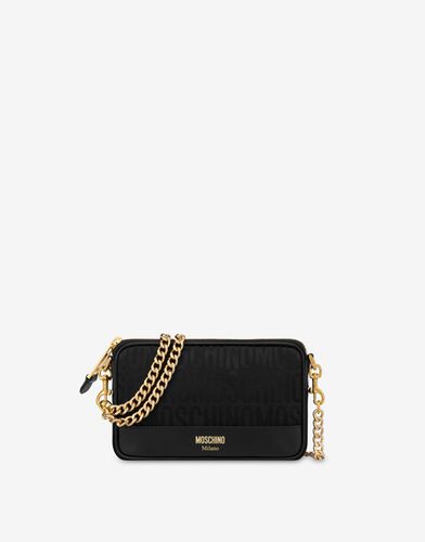 All-over Logo Small Shoulder Bag - Moschino - Modalova