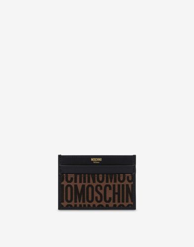 All-over Logo Nylon Card Holder - Moschino - Modalova