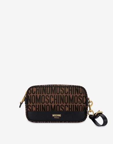 All-over Logo Nylon Wash Bag - Moschino - Modalova