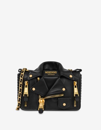 Moschino Nappa Leather Biker Bag - Moschino - Modalova