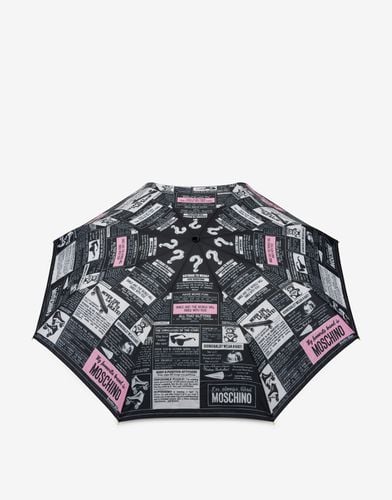 Open/close Umbrella With Newspapers - Moschino - Modalova