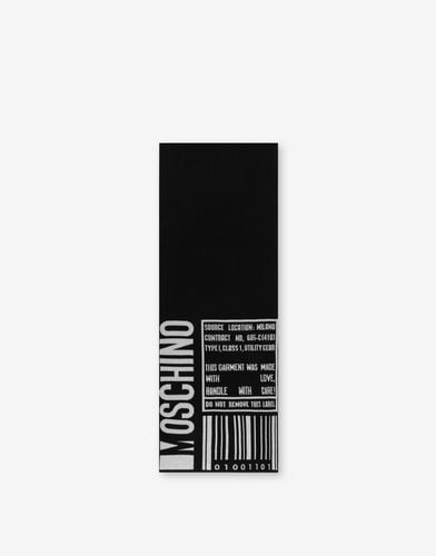 Barcode Logo Wool Scarf - Moschino - Modalova